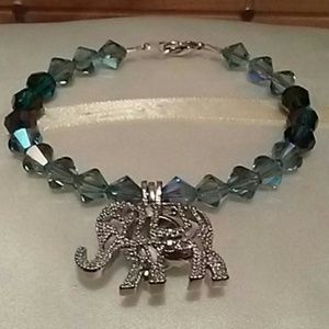 ELEPHANT BRACELET SWAROVSKI CRYSTALS